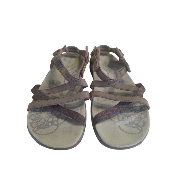 Merrell Shoes - Merrell Terran Lattice II Sandals Womens 6 Dark Earth Brown Hiking Sport J57606
